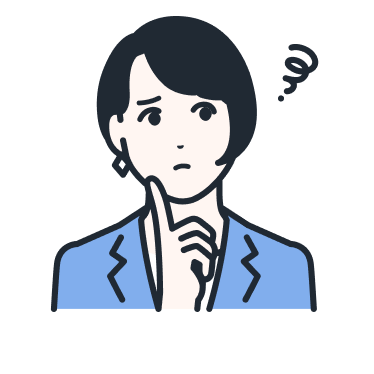 困っている女性のイラスト