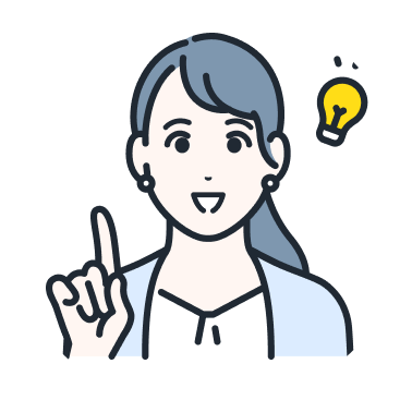 アドバイスをする女性スタッフのイラスト